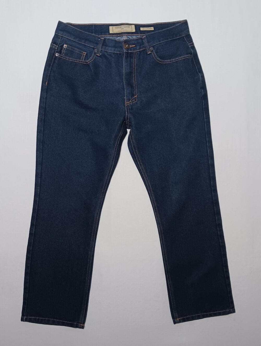 Vintage Genes 1891 Mens Slim Straight Jeans 33X30 Dark Wash Denim